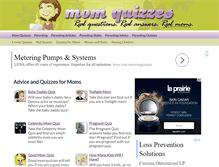 Tablet Screenshot of momquizzes.com